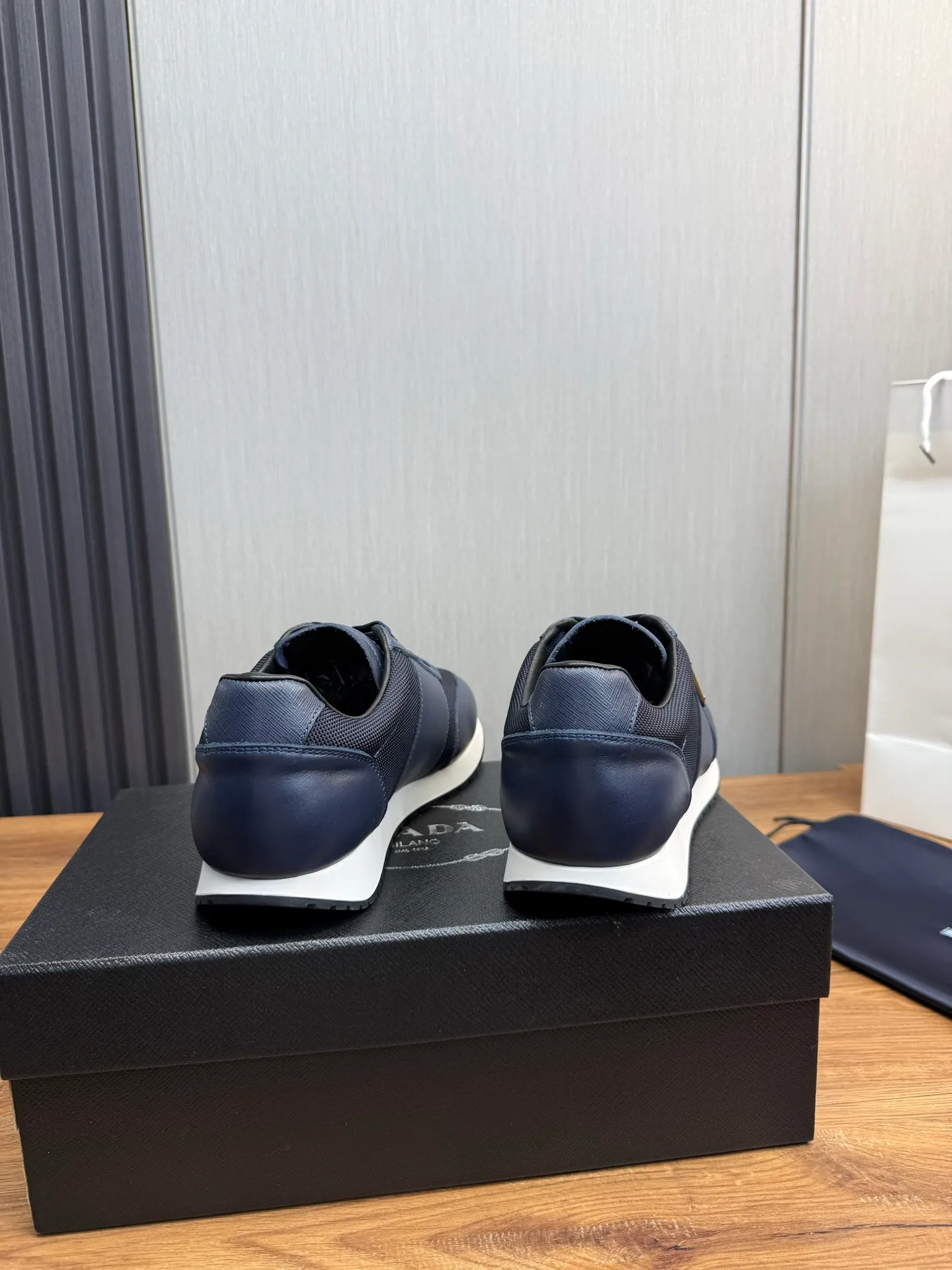 Men's shoes 💰760💰 [PRADA] New models synchronized with the official website, high-quality shipments ✔️Best sellers🔥 Original cowhide with mesh surface + cowhide lining, 1🆚1 replica, original bottom, 38-45 (men's 45 is custom-made and cannot be returned)